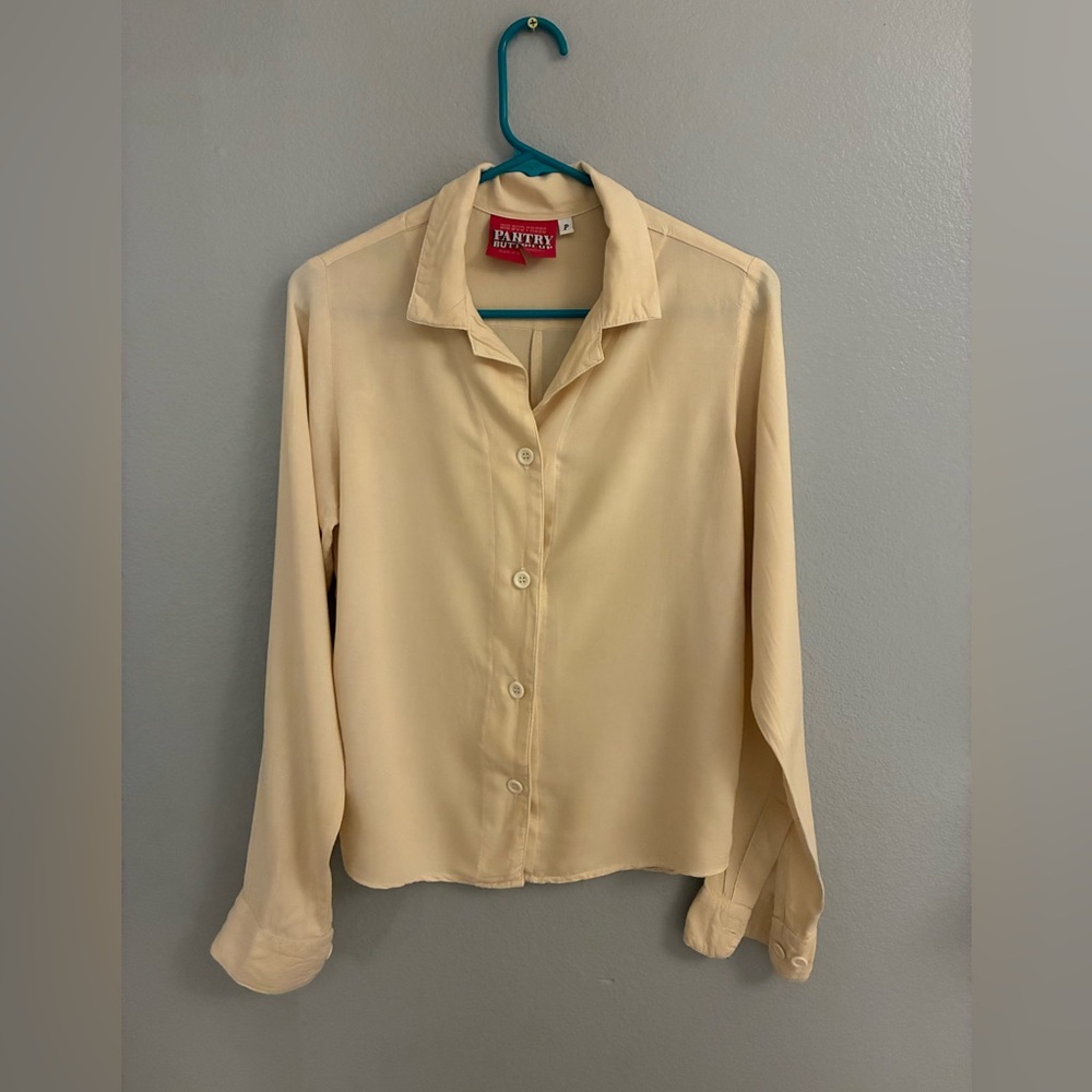 Big Bud Press Women’s Cream Pantry Button-Up Top size P